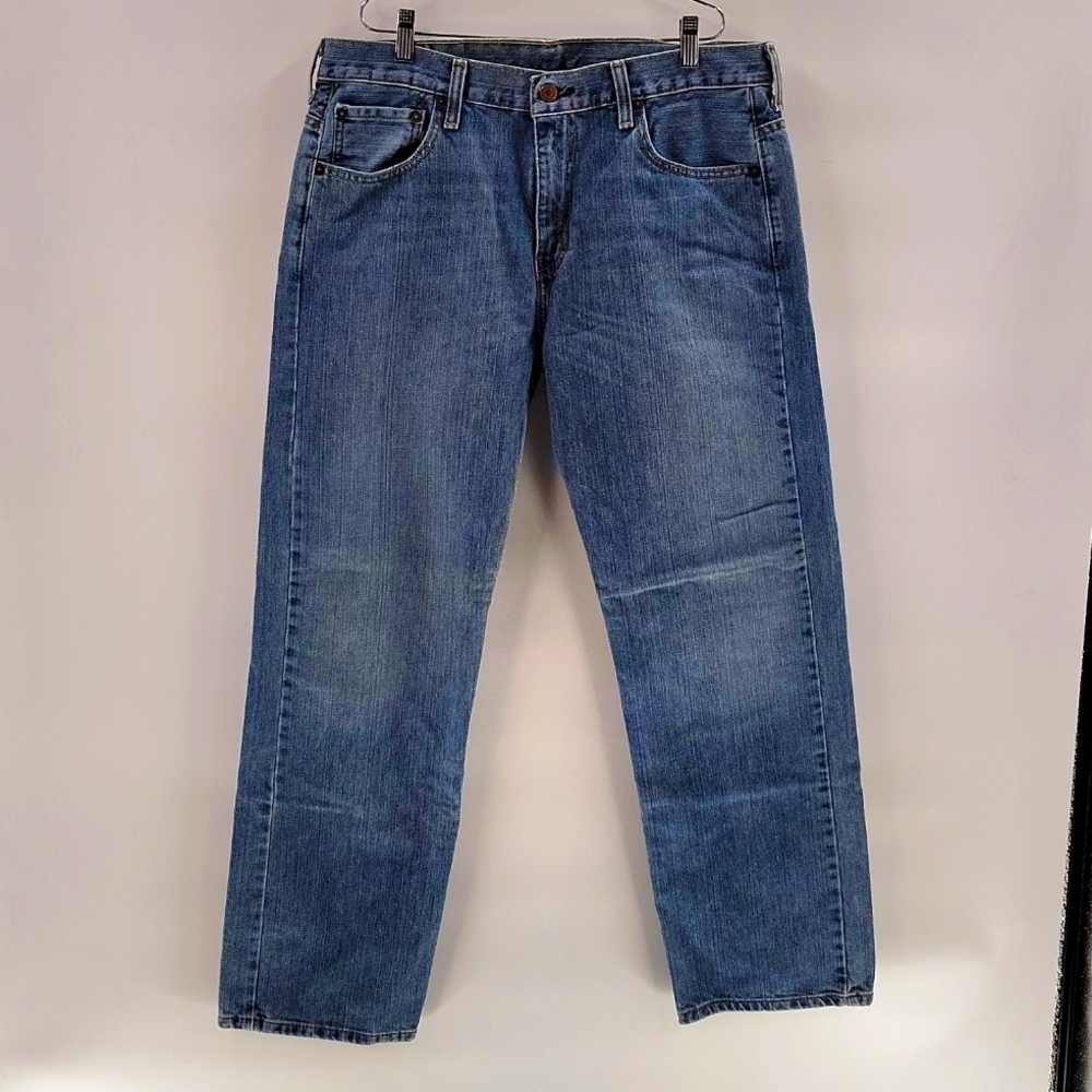 Levi Strauss 569 Men's 33x32 Straight Leg Regular Fit Denim Jeans Blue